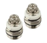 Válvula de purga automática de radiador de latón de 3/4 pulgadas, paquete de 2 con función de purga automática, prevención de fugas y tapa de apagado para el sistema de calefacción