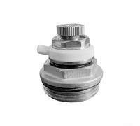 Válvula de purga de radiador automática manual, ventilación de liberación de aire eficiente para alivio de presión del sistema de calefacción central (1 pulgada)