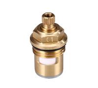 Válvula de recambio para grifo con cartucho de vástago cerámico de latón, de cuarto de vuelta, G1/2", diámetro de estrías de 8,2 mm, 20 dientes, cartucho para grifo