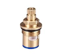 Válvula de recambio para grifo con cartucho de vástago cerámico de latón, de cuarto de vuelta, G1/2", diámetro de estrías de 8,2 mm, 20 dientes, cartucho para grifo