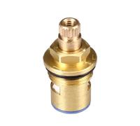 Válvula de recambio para grifo con cartucho de vástago cerámico de latón, de cuarto de vuelta, G1/2", diámetro de estrías de 8,2 mm, 20 dientes, cartucho para grifo