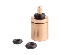 Válvula de recarga de gas de cobre para barbacoa al aire libre de butano | Construcción de cobre sólido, evita fugas, se adapta a botes estándar, tamaño compacto de 10 x 19 mm, ideal para acampar
