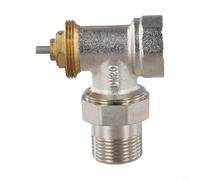 Válvula de regulación termostática de ángulo de latón DN15 DN20, M30x1. Reemplazo de rosca para radiador de calefacción, cuerpo de válvula de control autorregulable sin cabeza (DN20)