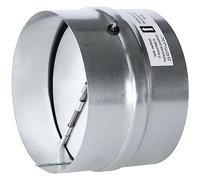 Válvula de retención 100mm - Conexión de ventilación silenciosa de acero galvanizado con válvula de retención automática y sello de goma ideal conducto y cubierta, campana y extractor de aire DN100