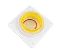 Válvula de retención ABS para conductos de ventilación de baño - Alta resistencia anticaída - Sellado para amortiguador de retroceso con junta de silicona - Se adapta a tubos de 8-18 cm de diámetro