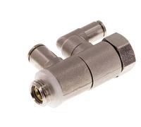 Válvula de retención accionada por piloto 6mm y codo macho G1/4'' Latón 0.5-10bar (7-145psi)