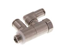Válvula de retención accionada por piloto 6mm y codo macho G1/8'' Latón 0.5-10bar (7-145psi)