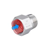 Válvula de retención antirretorno de una vía de acero inoxidable 304 hembra macho de 1/8" 1/4" 3/8" 1/2" 3/4" 1" BSPP for agua, gas y petróleo de alta presión(G1l8 Female To Male)
