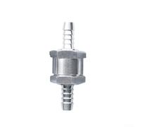 Válvula de retención de 6 mm, 8 mm, 10 mm, 12 mm, válvula antirretorno para combustible, aire, agua, manguera, tubo de aleación de aluminio, compatible con carburador de baja presión (8 mm)