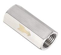 Válvula de retención de aire unidireccional 1/2 hembra roscada puertos completos latón niquelado válvula de retención no retorno, 1 unids