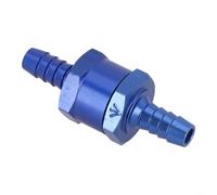 Válvula de retención de combustible de 6 a 12 mm para líneas de combustible de agua y gasolina, válvula de combustible unidireccional de aleación de aluminio para carburador de baja presión (F)