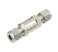 Válvula de retención de compresión de acero inoxidable 304, flujo unidireccional, SS304, SS316, 3, 4, 6, 8, 10, 12 mm, 1/8'', 1/4'', 3/8'', 1/2'', 1 unidad(12mm,SS316)