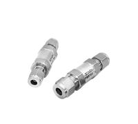 Válvula de retención de compresión unidireccional, antirretorno, en línea, de acero inoxidable 316, for tubos de 3/6/8/10/12/14 mm (1/8", 1/4", 3/8" y 1/2") de diámetro exterior.(1/4")