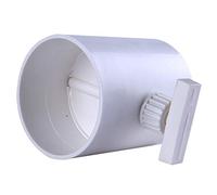 Válvula de retención de conducto de aire de plástico Manual HVAC amortiguador de caudal de volumen for tubería Flexible de ventilación 80/100/120/150mm ABS (Size : 100mm)