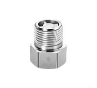 Válvula de retención de control de flujo G1/2 de acero inoxidable para aplicaciones de inodoro e hidráulicas, funciona según principios físicos, 33 mm, paquete de 10 (plata)