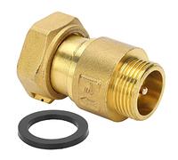 Válvula de retención de latón con bisagra DN25 x 32, válvula telescópica unidireccional para medidor de agua con conexión roscada, de baja resistencia al flujo, para sistemas de