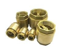 Válvula de retención de latón con rosca hembra, resorte en línea 1/2 3/4 1 2 1-1/2 1-3/4 Lnch DN15DN20DN25DN32 1 pieza (1/2 pulgada)