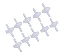 Válvula de Retención de Lengüeta de Plástico PP de 10 Piezas, Válvula de Parada de Agua de una Vía de Diafragma Resistente Al Ozono, para Tanque de Peces, Alimentos Y Bebidas(3mm translucent)
