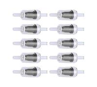 Válvula de Retención de Parada de Agua 10 Piezas Válvula de Retención de Tanque de Peces Bomba de Aire PP de 4 Mm Unidireccional para Alimentos y Bebidas (4mm Negro)