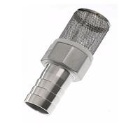 Válvula de retención de pie con filtro, 1 pieza de 25, 33, 38, 40 y 50 mm, filtro de manguera de acero inoxidable, tubo de riego for jardín, bomba de lavado de autos(1 1/2" 40mm)