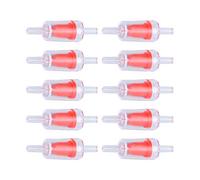 Válvula de Retención de PP Duradera de 4mm para Bomba de Aire, Acuario, Previene el Reflujo, Tanque de Peces para Alimentos y Bebidas, 10 Uds. (4mm Rojo)