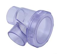 Válvula de retención de PVC de 50 mm para prevención de reflujo en sistemas DWV, versiones horizontales y verticales, válvula de control de aguas residuales de PVC transparente para industrial y (B)