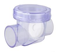 Válvula de retención de PVC Válvula de prevención de reflujo de 50 mm para tuberías de drenaje Sistema de aguas residuales Instalación vertical horizontal Gestión transparente de aguas residuales (A)