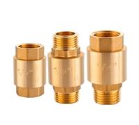 Válvula de retención de resorte en línea de latón de 1/2", 3/4", 1", 1-1/4", 1-1/2", 2", rosca de 1 vía(Female to Male,1/2")