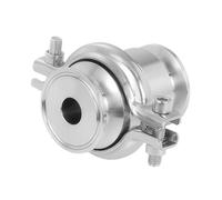 Válvula de retención de triple abrazadera de 3/4" a 2" - Válvula sanitaria de flujo unidireccional de acero inoxidable SS304/316L, instalación vertical(OD25mm Ferrule 50.5,304)