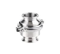 Válvula de retención de triple abrazadera SS304, válvula antirretorno for aplicaciones de solenoide - Construcción duradera de acero inoxidable(51x64)