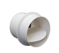 Válvula de retención de tubería de PVC para conductos de aire con flujo de aire de una sola dirección adecuada para aplicaciones de ventilación de baño y cocina (75)