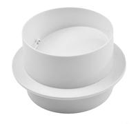 Válvula de retención de tubo de ventilación redonda para ventilador de escape y control de conductos de aire, garantiza un flujo de aire suave y evita que el olor se propague en proyectos de tubería