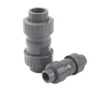 Válvula de retención de UPVC de 20 a 63 mm con doble unión y valor antirretorno for evitar el reflujo en tuberías de agua.(DN40)
