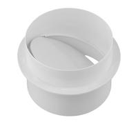 Válvula de retención de ventilador de escape redonda de PVC, amortiguador de contracorriente de aire sin retorno de 100mm para ventilación HVAC blanco 125mm