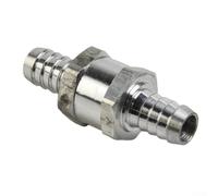 Válvula de retención en línea de aluminio para tuberías de combustible y agua con accesorios de 6/8/10/12 mm para compatibilidad con carburador (12 mm)