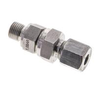 Válvula de retención hidráulica Anillo de corte 8S (M16x1,5) y G1/4'' Macho Acero inoxidable 1-400bar (15-5800)psi Rosca-Tubo ISO 8434-1