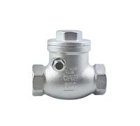 Válvula de retención Horizontal con boca alambre acero inoxidable, 1 Uds., 304, hilo femenino, oscilante, 1/2 ", 3/4", 1-1/4"(0.25 Inch)