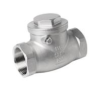Válvula de retención horizontal de acero inoxidable 304 H14W-16P DN15(DN10 3 points)