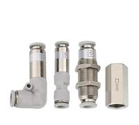 Válvula de retención neumática, 6mm, 8mm, 10mm, 1/4, 3/8, 1/2, válvula unidireccional sin retorno, latón una vía, adaptador instalación tuberías aire