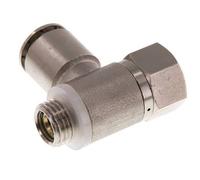 Válvula de retención pilotada de 12 mm y G 1/4'' codo macho de latón 0,5-10bar (7-145psi)