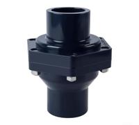 Válvula de retención Pvc-u para control de flujo unidireccional en sistemas de aguas residuales conveniente para entornos marinos industriales residenciales Negro Dn50(DN40)