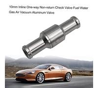 Válvula de retención sin retorno en línea Válvula de vacío de aire de agua de de aluminio de 12 mm para agricultura automotriz marina (10 mm)