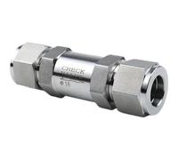 Válvula de retención unidireccional de acero inoxidable 304 con doble férula for prevención de reflujo, apta for tubos con diámetro exterior de 3/4/6/8/10/12/14/16/18/20 mm(4-4mm Fit Tube OD)