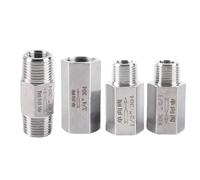 Válvula de retención unidireccional hexagonal, hembra, macho, BSPT NPT, antirretorno, en línea, acero inoxidable 304, 1 unidad, 1/8", 1/4", 3/8", 1/2", 3/4", 1"(3/4",Female To Male BSP)