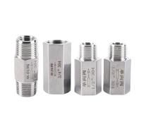 Válvula de retención unidireccional hexagonal, hembra, macho, BSPT NPT, antirretorno, en línea, acero inoxidable 304, 1 unidad, 1/8", 1/4", 3/8", 1/2", 3/4", 1"(1/2",Female To Female NPT)