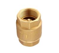 Válvula de retención vertical de resorte de latón de 1/2", 3/4" y 1". Válvula antirretorno unidireccional.(1/2")