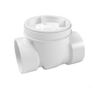 Válvula de retroceso de PVC, válvula de prevención de reflujo para sistemas de aguas residuales y drenaje, tamaños de 1-1/2 pulgadas, 2 pulgadas, 3 pulgadas, blanco, DN40 DN50 DN80 (3 pulgadas)