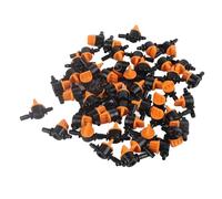 Válvula de riego por goteo (50 unidades), material PP de alta calidad, diámetro exterior de 4/7 mm, 6 mm, fácil de instalar, para jardín, invernadero, césped, de riego de