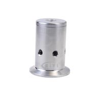 Válvula de seguridad de alivio de presión de triple abrazadera, 1, 2, 3 bar, 1,5" y 2", sanitaria, SUS304, acero inoxidable 316L, for cerveza casera(2 Bar,1.5 TC FERRULE 50.5_SUS304)