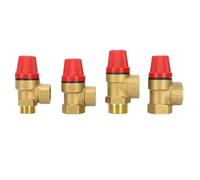Válvula de seguridad de latón, interruptor de alivio de drenaje for calentador de agua Solar, válvula de seguridad de latón con cable interior y exterior de 1/2 "y 3/4"(1/2" Female 3bar)